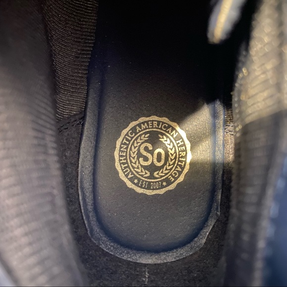 Navy Blue Wedge Booties - Size 9.5 - Picture 3 of 5